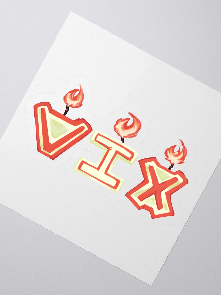 "VIX" Candles Sticker product image (2)