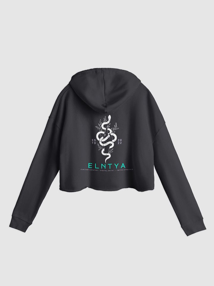 Big El White Snek Logo Cropped Hoodie product image (2)