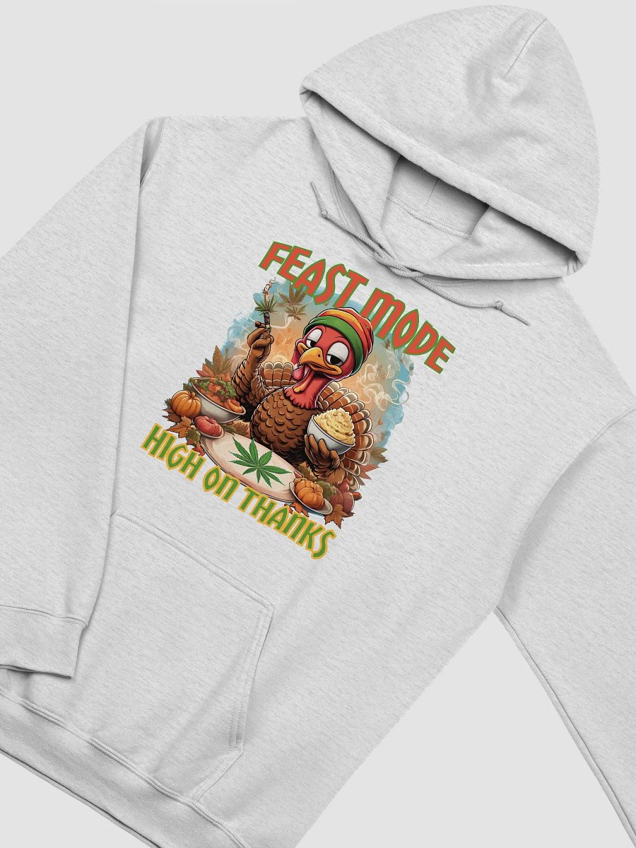 Funny Rasta Turkey Gildan Hoodie | Thanksgiving Weed Gildan Hoodie product image (3)