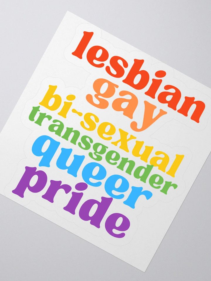 Pride Sticker. product image (6)