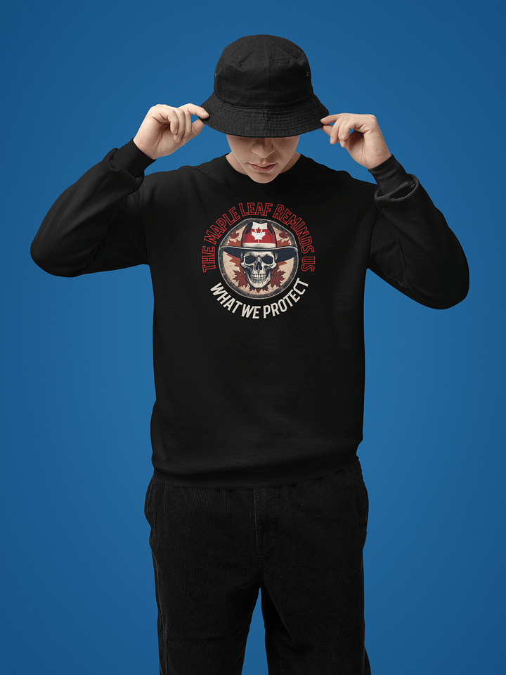 Maple Leaf Skull Premium Sweatshirt product image (1)