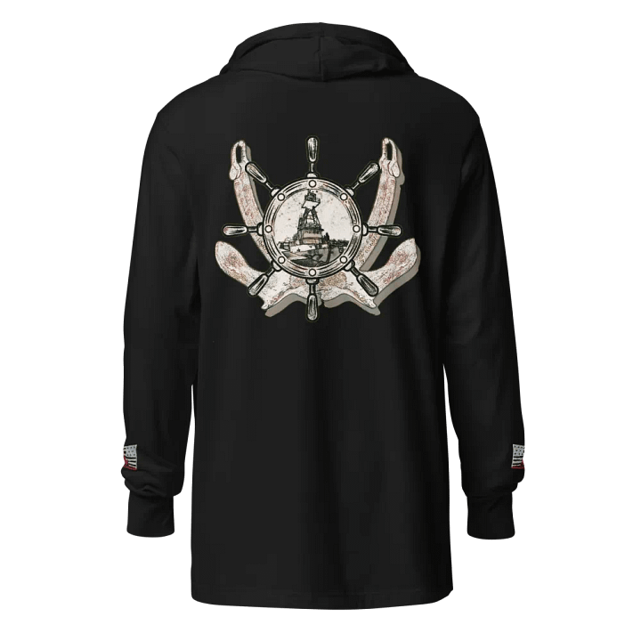 Twin anchor ship wheel & Tug CE hoodie Tee product image (1)