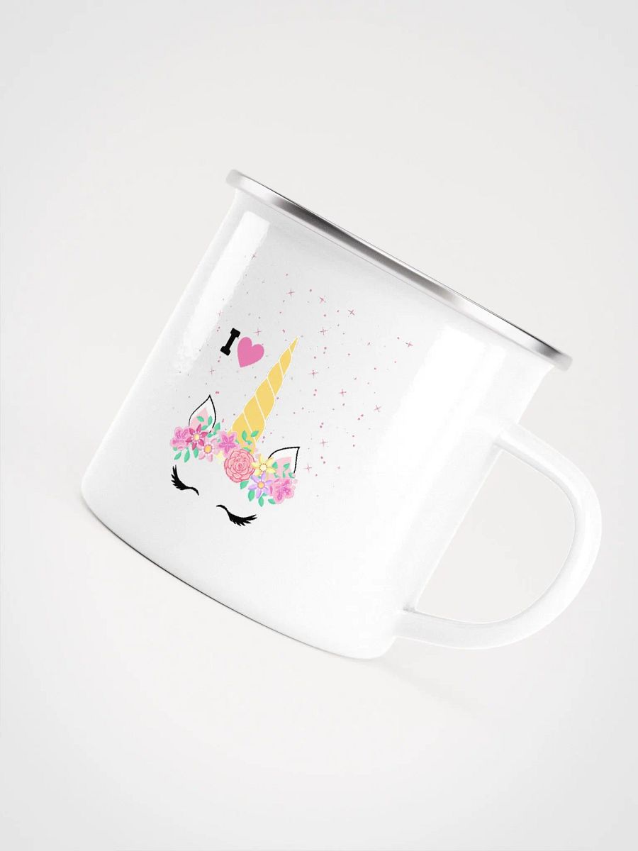 I Love Unicorns Enamel Mug product image (4)