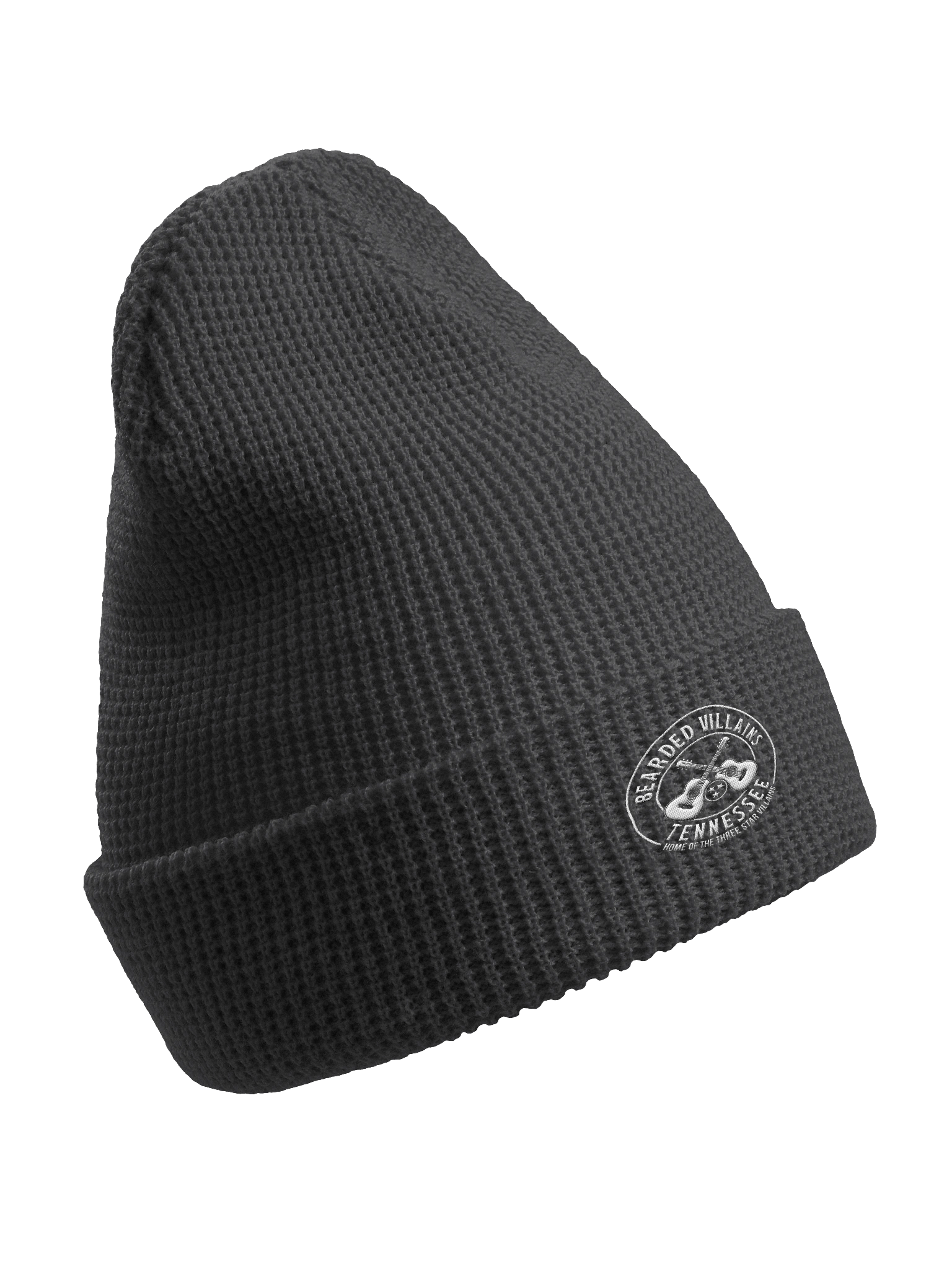 TSV Bearded Villains Tennessee Waffle Knit Beanie | Artic White | Bold Brotherhood Style & Comfort product image (8)