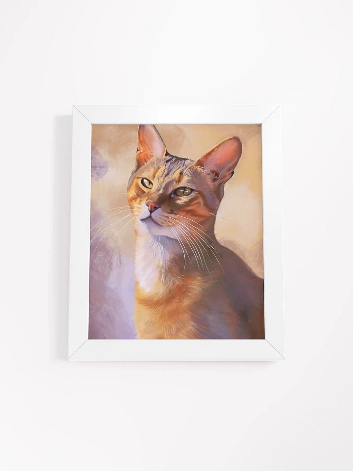 Whiskered Reflections Framed Poster product image (1)
