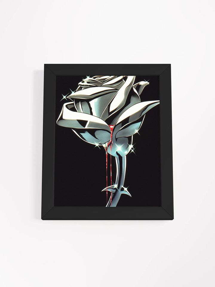 Gothic Metalic Rose Framed Poster product image (1)