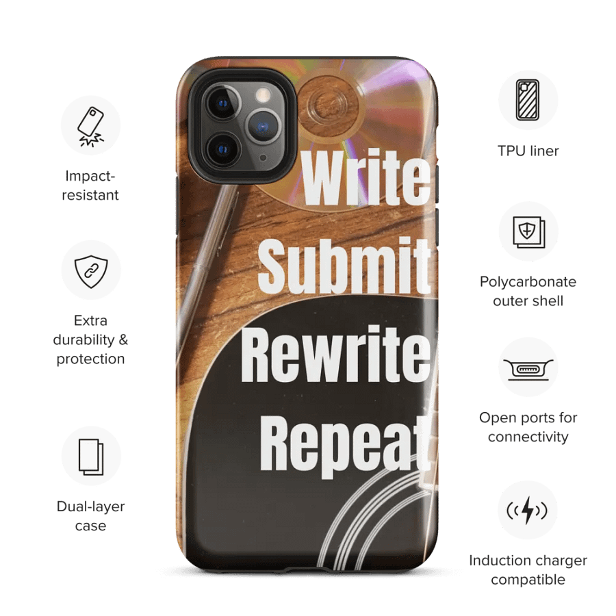 Write Submit Rewrite Repeat Toughness iPhone® Case product image (68)
