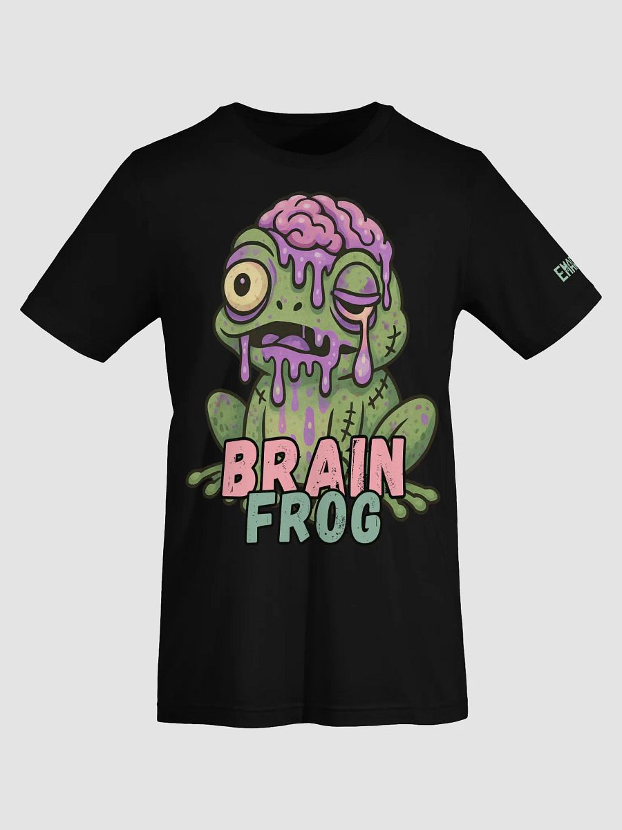 Black Zombie Brain Frog Tee product image (7)