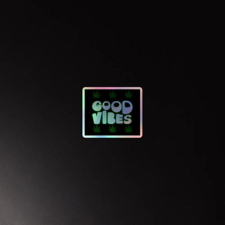 Chill Cannabis Vibes Holographic Sticker Sheet product image (4)