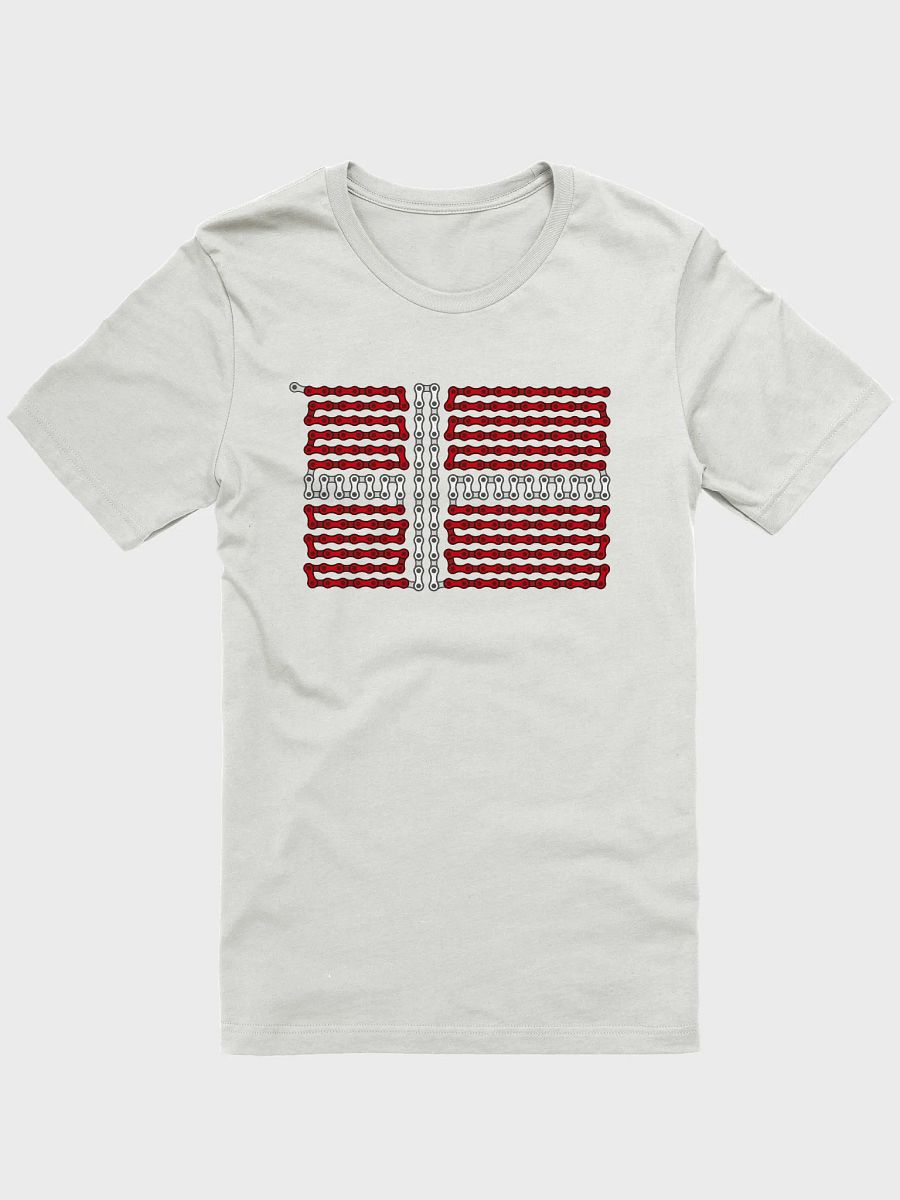 Denmark Bike Chain Flag on Light Color Supersoft Tee product image (1)