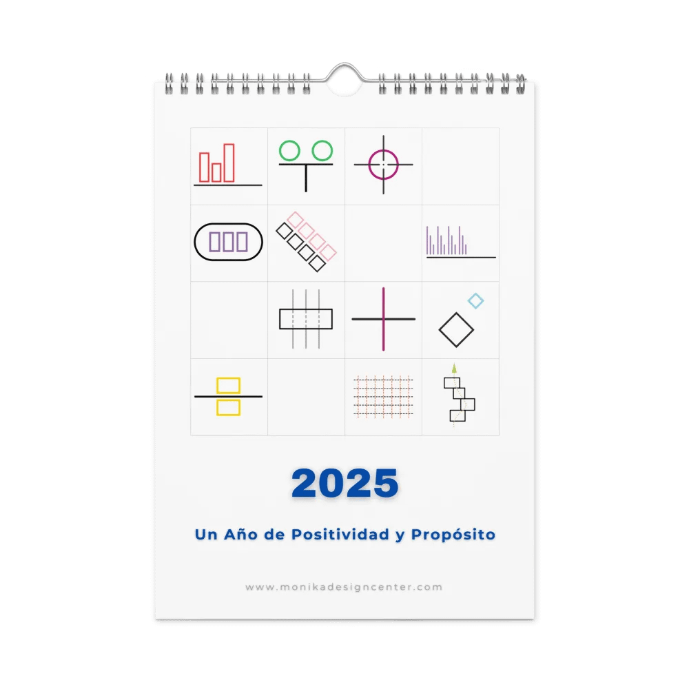 Espanol Implicito-Spanish Implied 2025 Calendar-Calendario (Dias en ingles)-Now $10.50 Use promo code VIBES4LOVE at checkout product image (2)