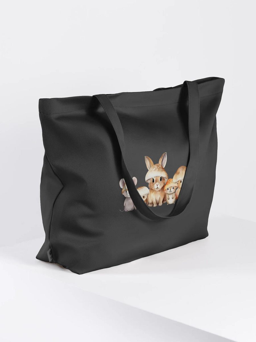 Whimsical Woodland Friends Organic Tote Bag - Kleine Waldfreunde Tragetasche Bio Baumwolle product image (4)