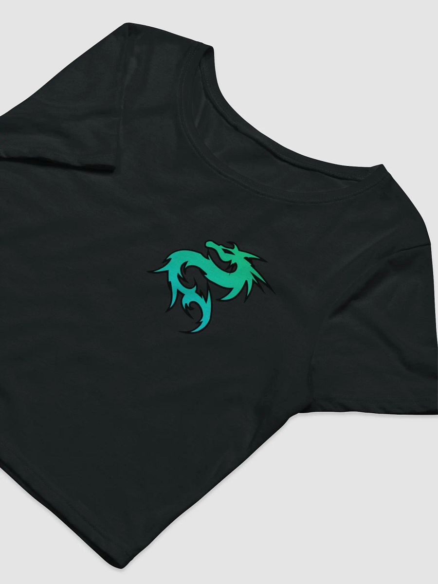 Tribal Dragon Teal Crop Tee product image (5)