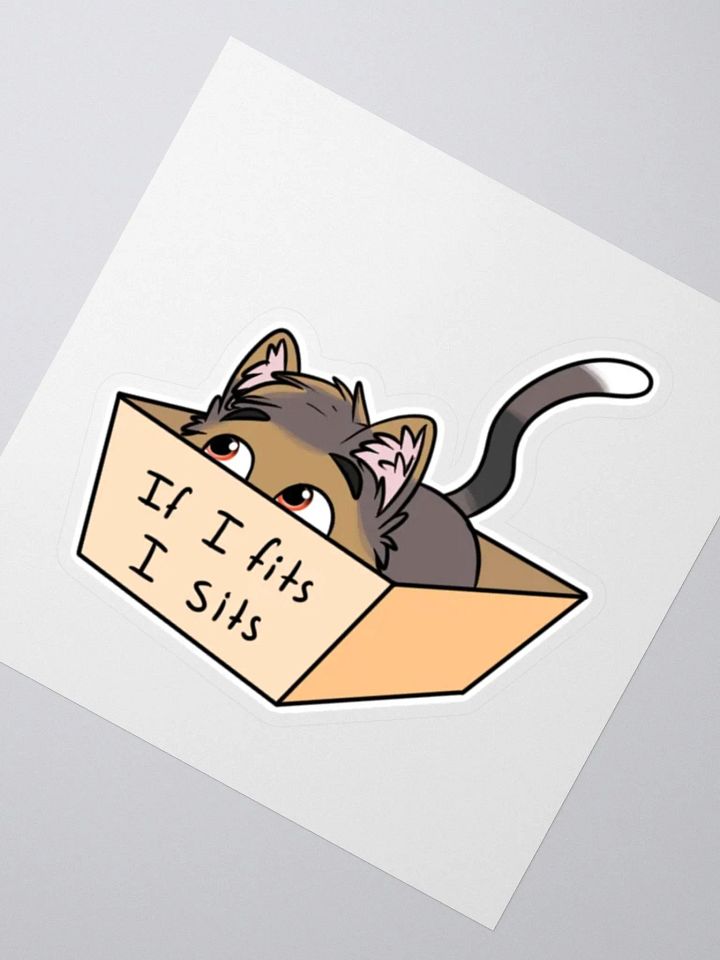 CAT IN A BOX Sticker product image (4)