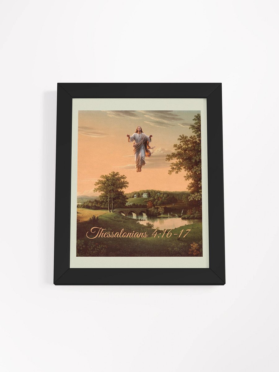 Jesus Christ Is Coming Christian Framed Matte Poster product image (1)