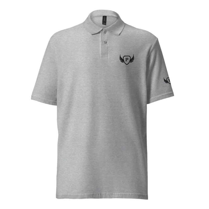 Pearce Black Logo Polo Shirt