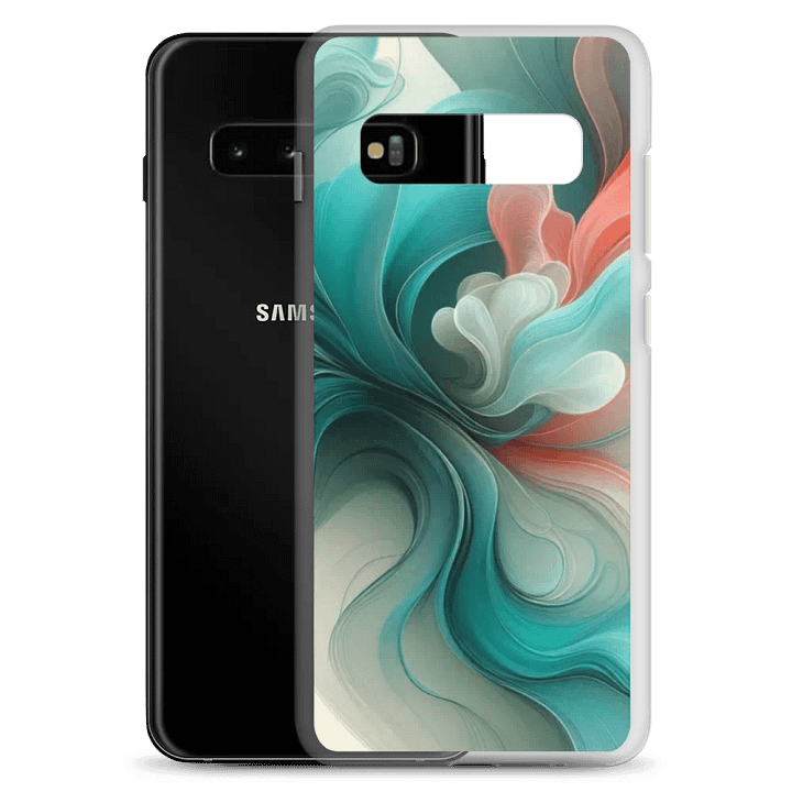 Fluidity Blue Samsung® Case | AI Design abstract fluid product image (20)