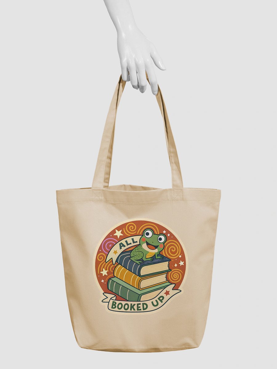 All Booked Up Frog Tote Bag product image (3)