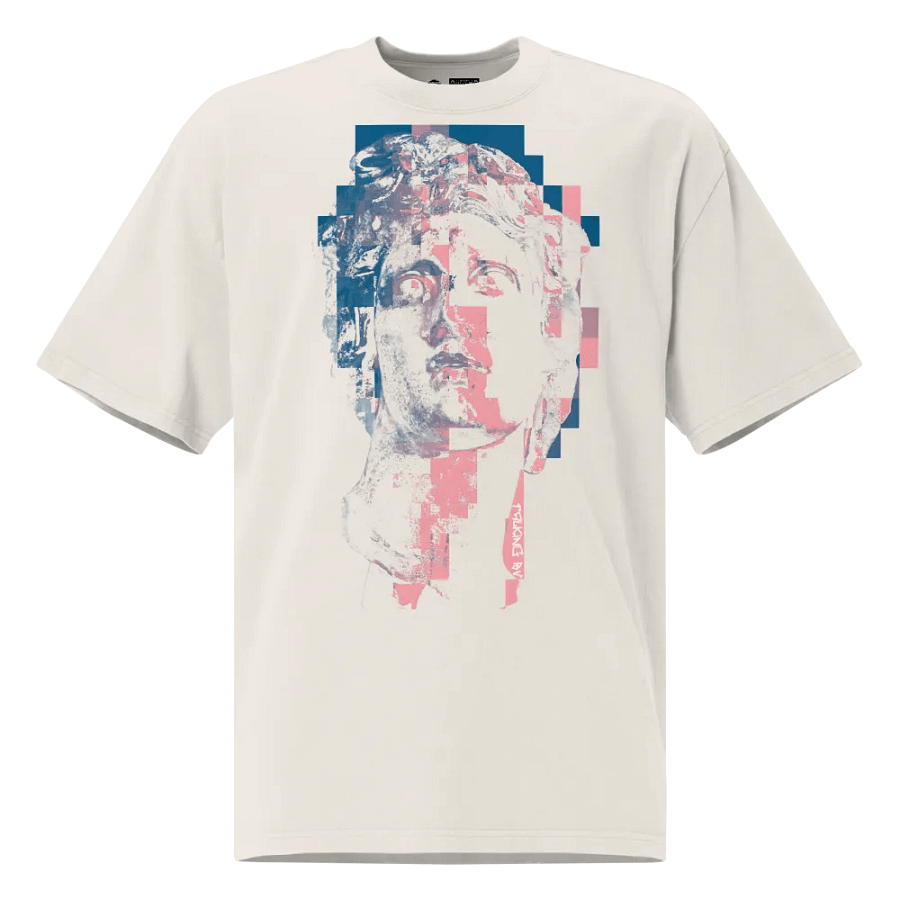 Pink Macintosh Plus Glitched Floral Shoppe Oversized Faded T-Shirt product image (1)
