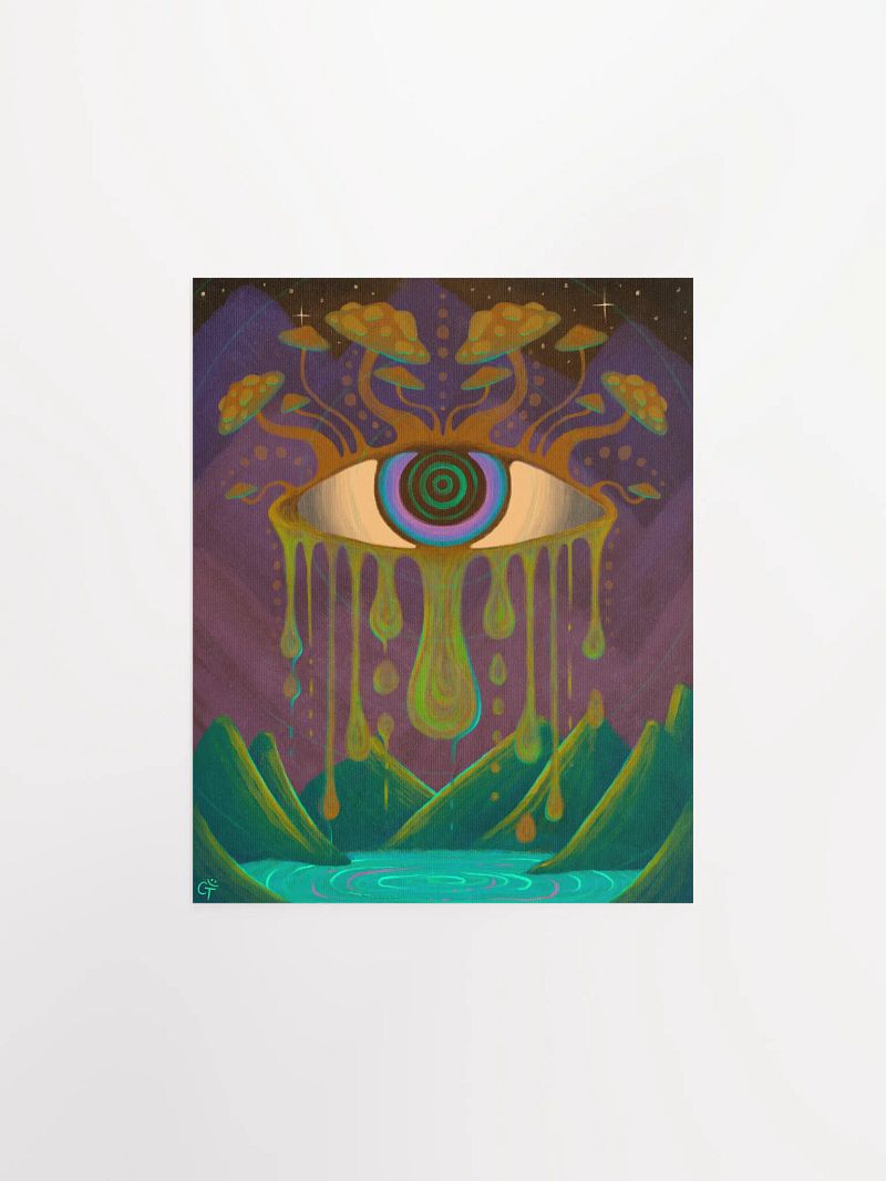 Matte Poster - Drippy Eye Painting