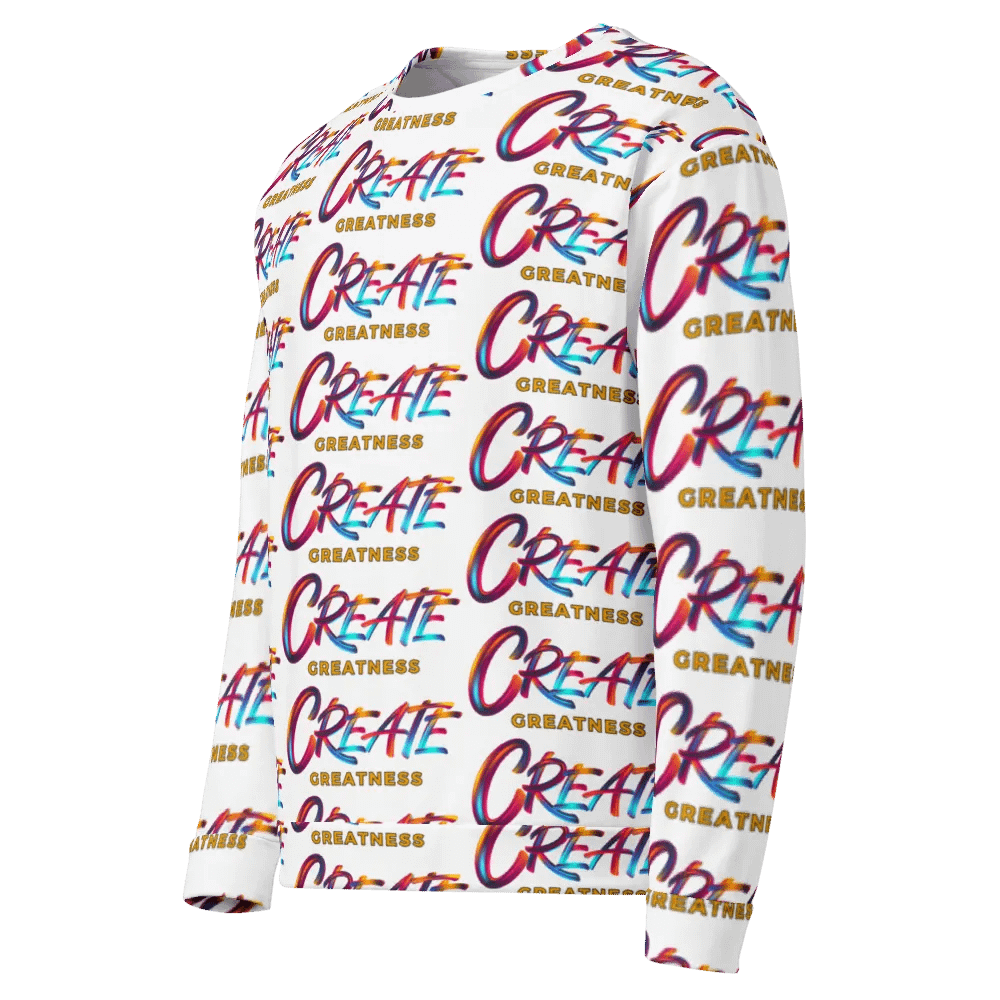 Create Greatness Vibrant Visionary All over Logo Print Sweatshirt product image (3)