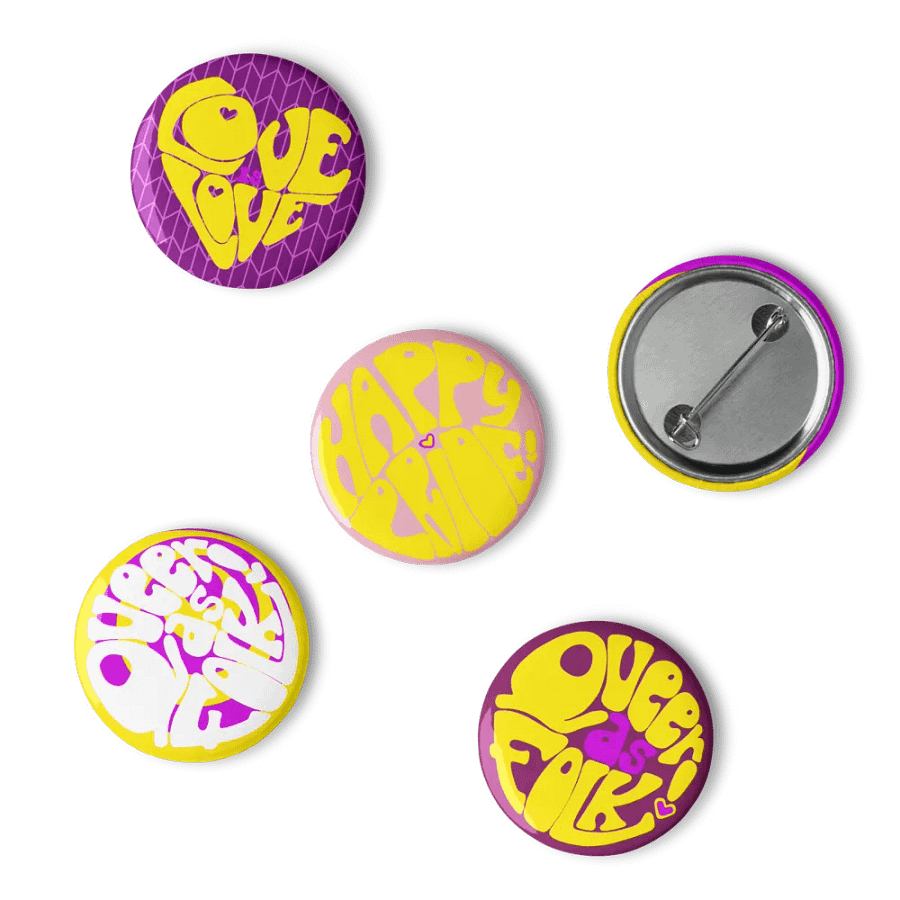 Intersex Pride pin badge set product image (1)