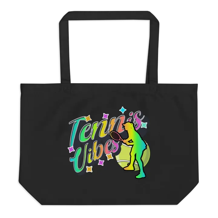 Tennis Vibes Female Neon Eco-Friendly Tote Bag product image (1)