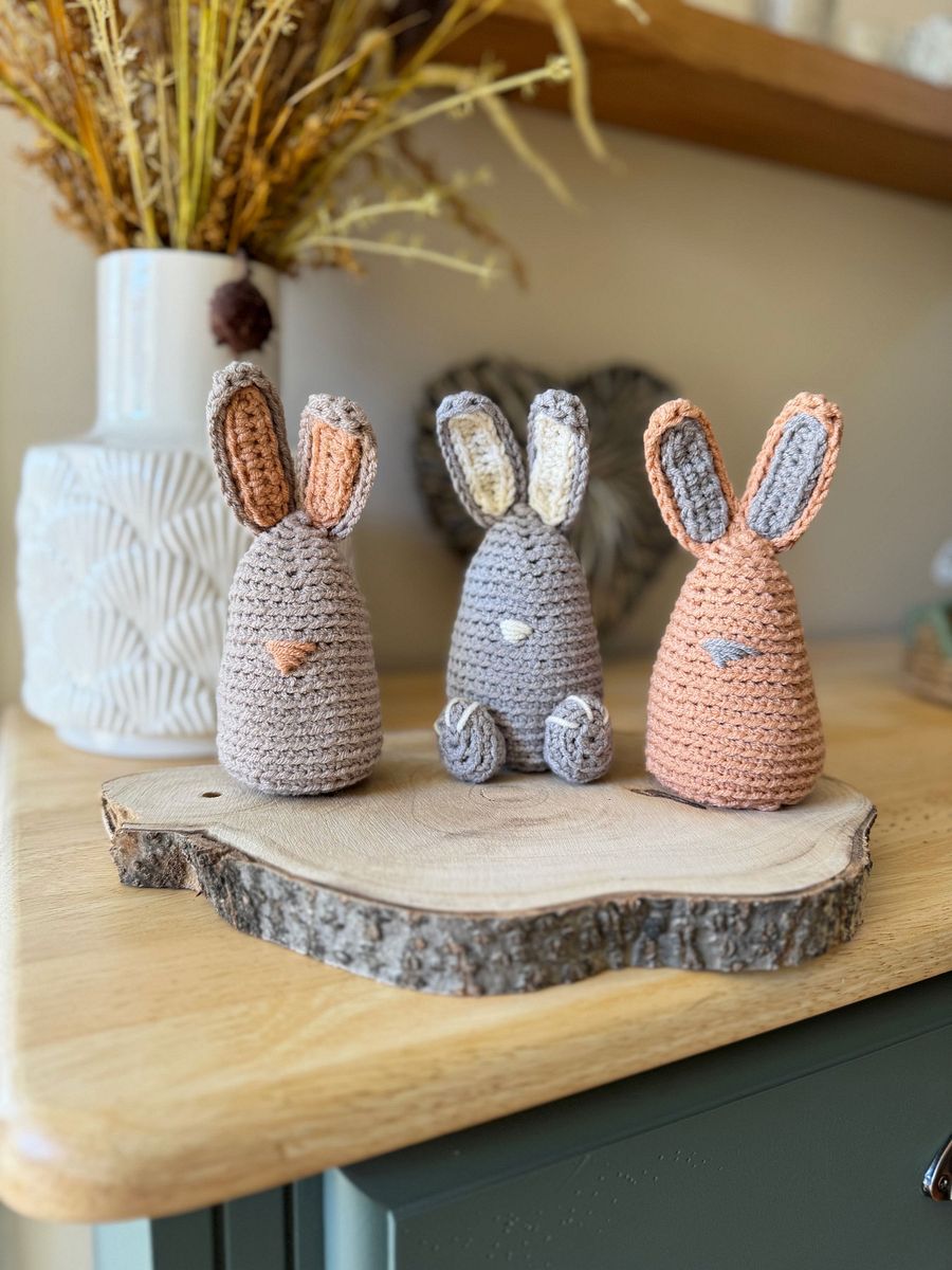 Crochet Bunny Pattern Pdf - Amigurumi Rabbit, Easter Egg Cozy, Home Decor and Toy - make with any yarn product image (7)