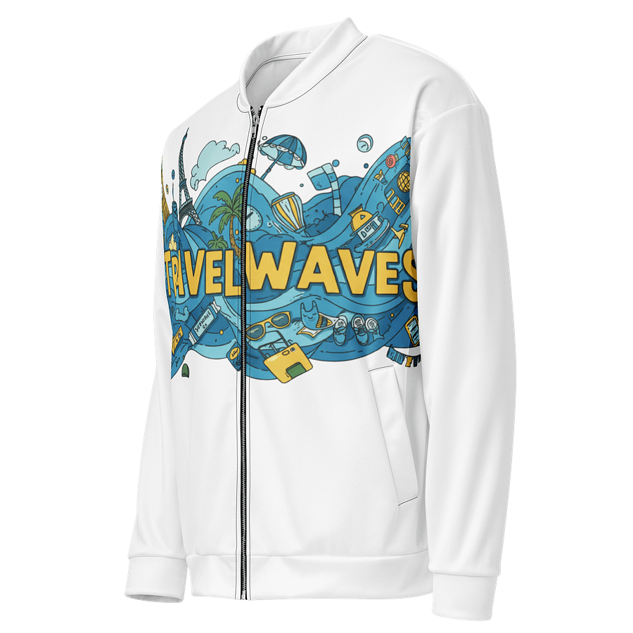Wanderlust Waves Custom Bomber Jacket product image (3)