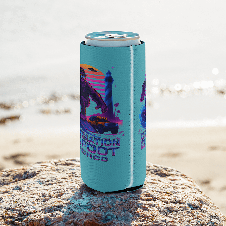 THE SYNTHWAVE SIPPER (TEAL) 12OZ REGULAR OR 12OZ SLIM COOZIE product image (17)