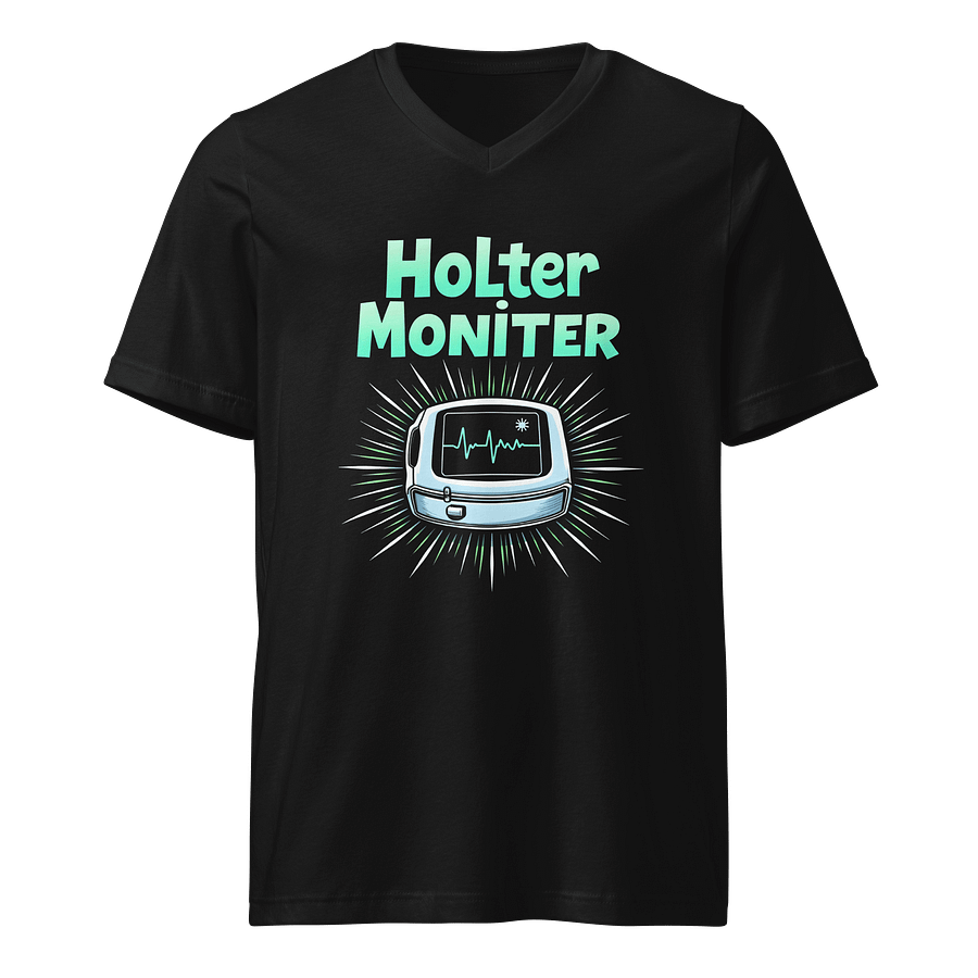 EKG Chic: Holter Monitor Illustration V-Neck Tee product image (1)
