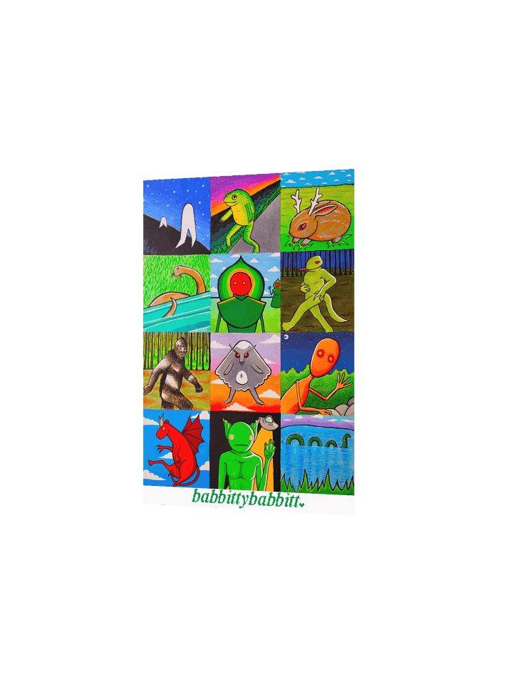 Cryptids poster print product image (2)