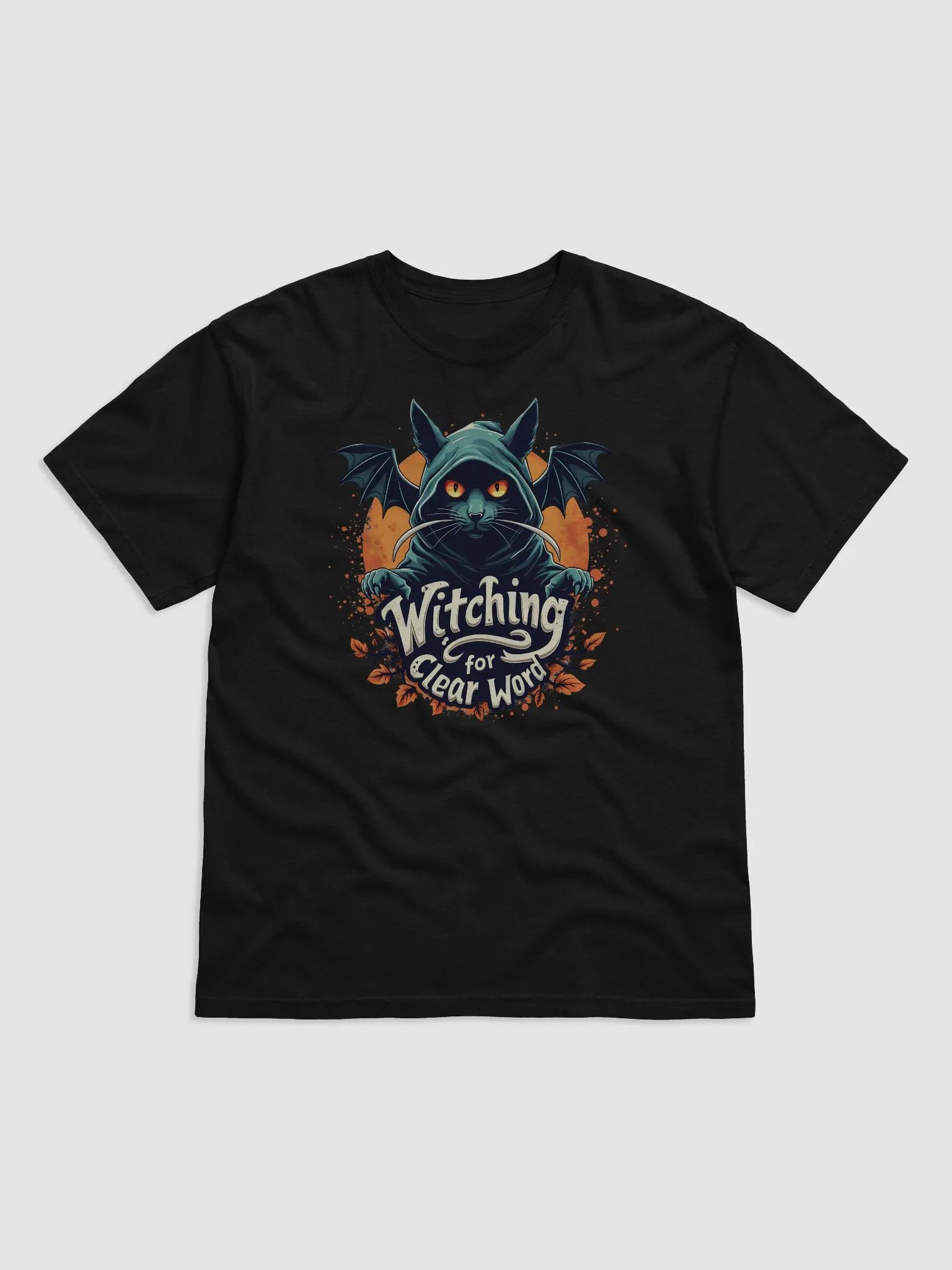 Witching for Clear Word Cat T-Shirt product image (1)