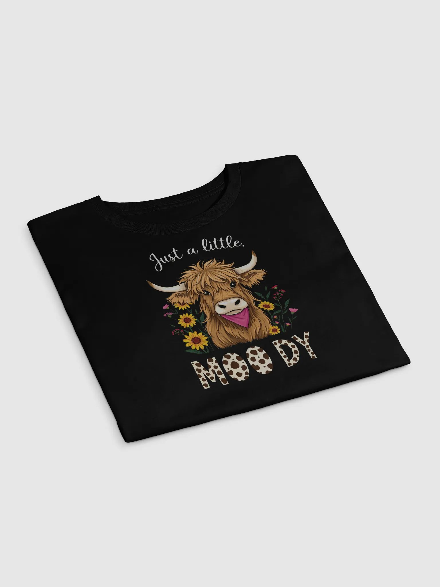 Just a Little Moody Highland Cow Easter Women's Crop Top product image (11)