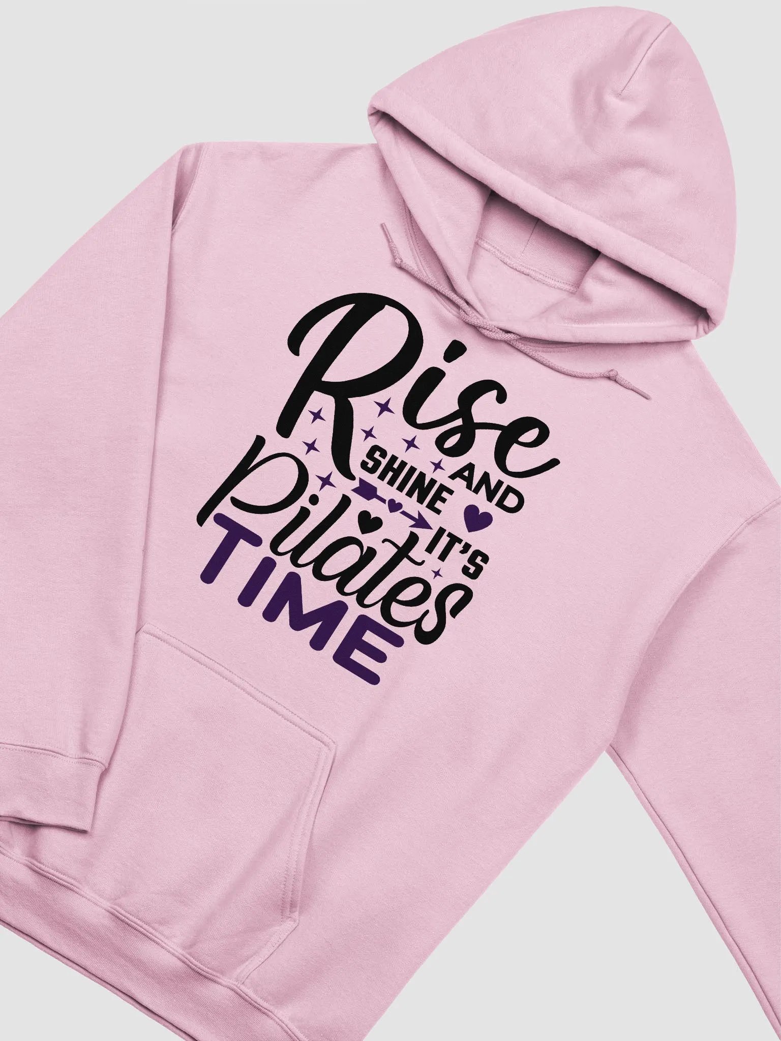 "Rise and Shine, It's Pilates Time" Hoodie - For Pilates Lovers product image (3)