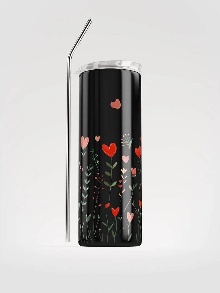 Hearts Aflutter Tumbler (B/W) product image (1)