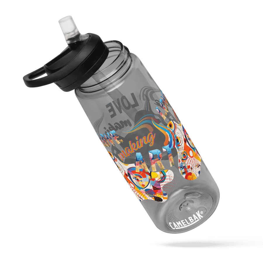 Camelback water bottle kadinsky inspired colorful design for the artist. 'Love creating Art'  Perfect gift for mom, dad, son, daughter colleague, friend who loves arty things product image (6)