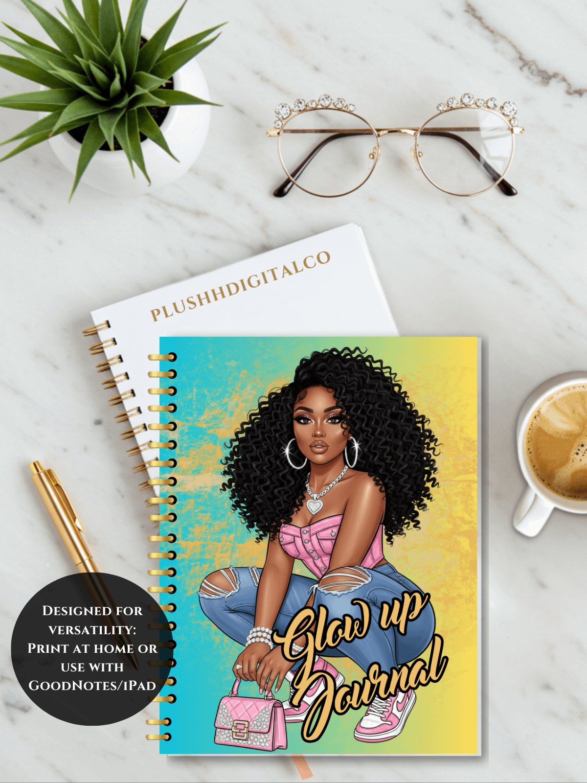Glow Up Journal Digital Notebook product image (3)