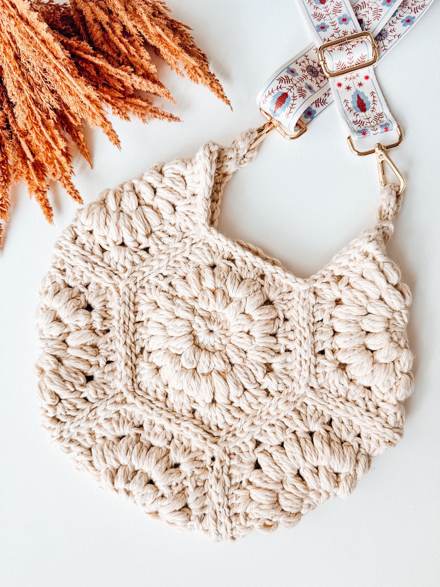 Easy Seven Hexagon Crochet Bag Pattern - Quick Project product image (4)