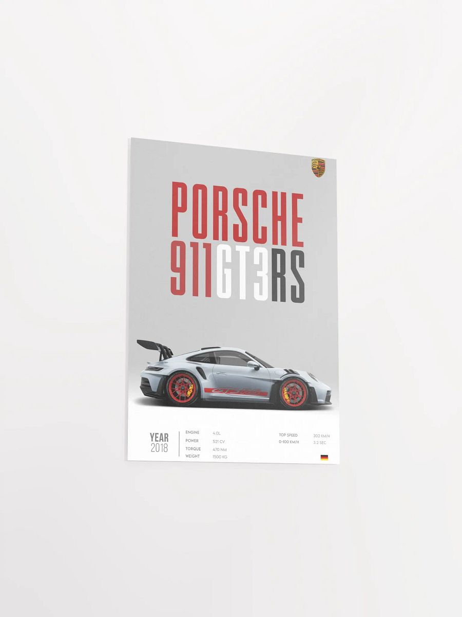 Porsche 911 GT3 RS Poster, Porsche 992 GT3 RS Print, Car Print, Car Wall Art, Car Poster, Boys Room Decor - Race Car Poster product image (11)