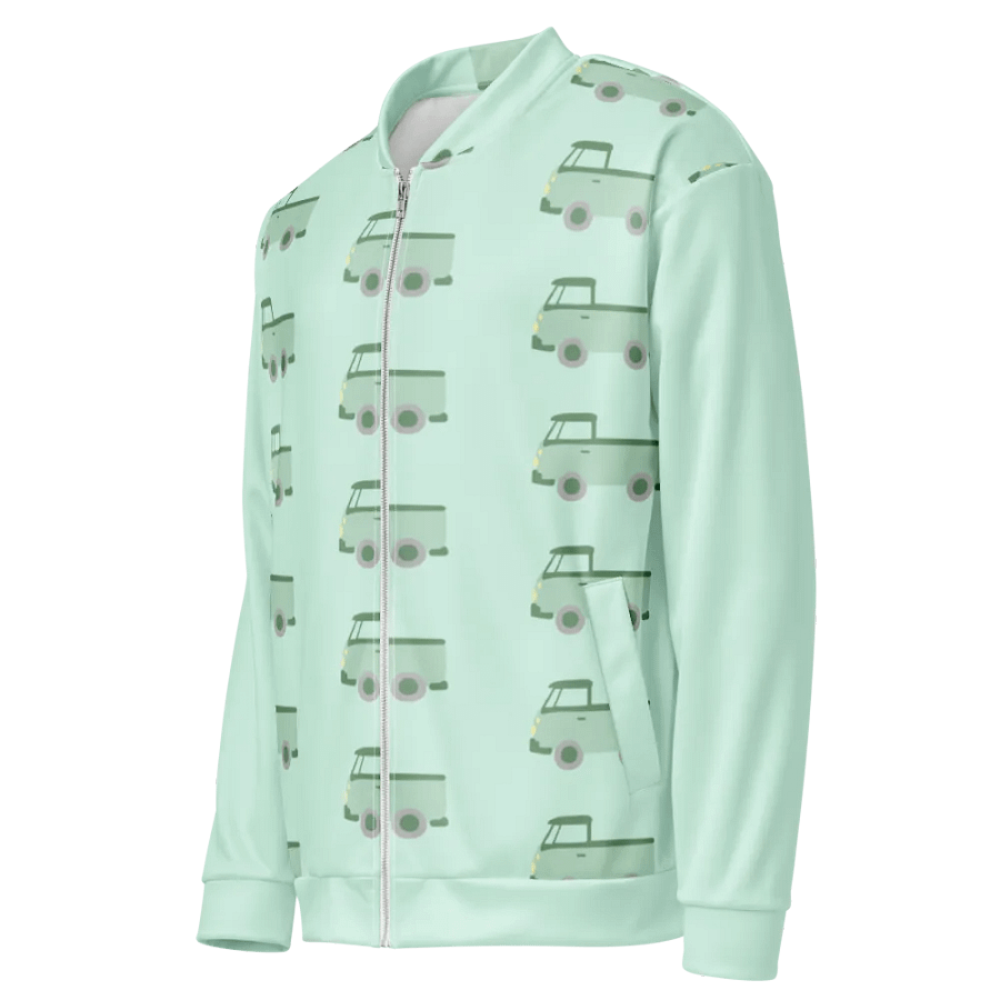 Vibrant Grid Cars All-Over Bomber Jacket product image (3)