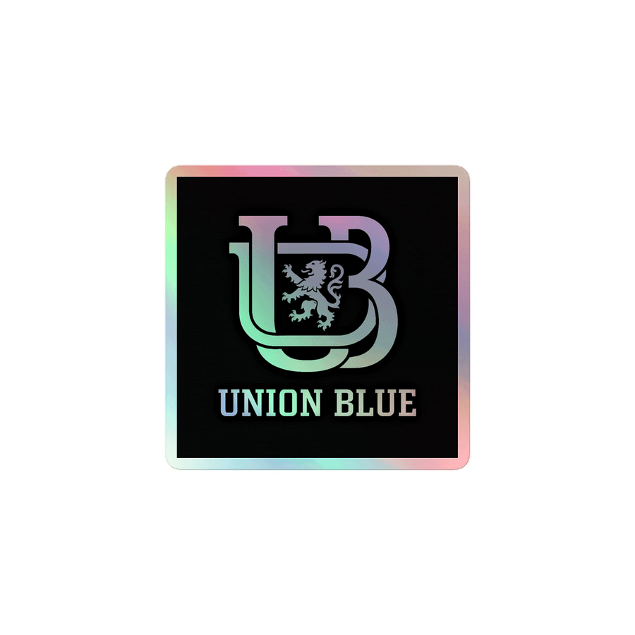 Union Blue " Monogram" Holo Sticker product image (1)