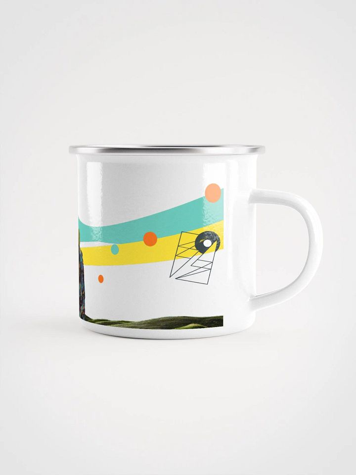 American Prophet by Frank Fonik (Sequential Prophet 5), Techno EDM Enamel Mug product image (2)