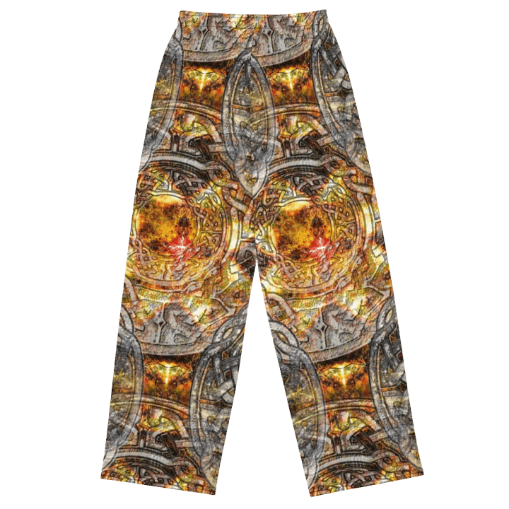 Gold and Silver Celtic Knot Wideleg Pants product image (1)