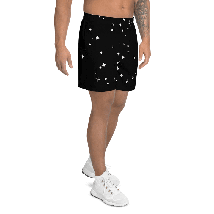 Starry Night Athletic Long Shorts product image (2)