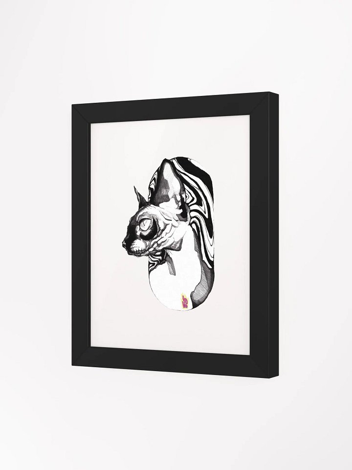 (Cuadro) SUMINAGASHI BLACK CAT product image (1)