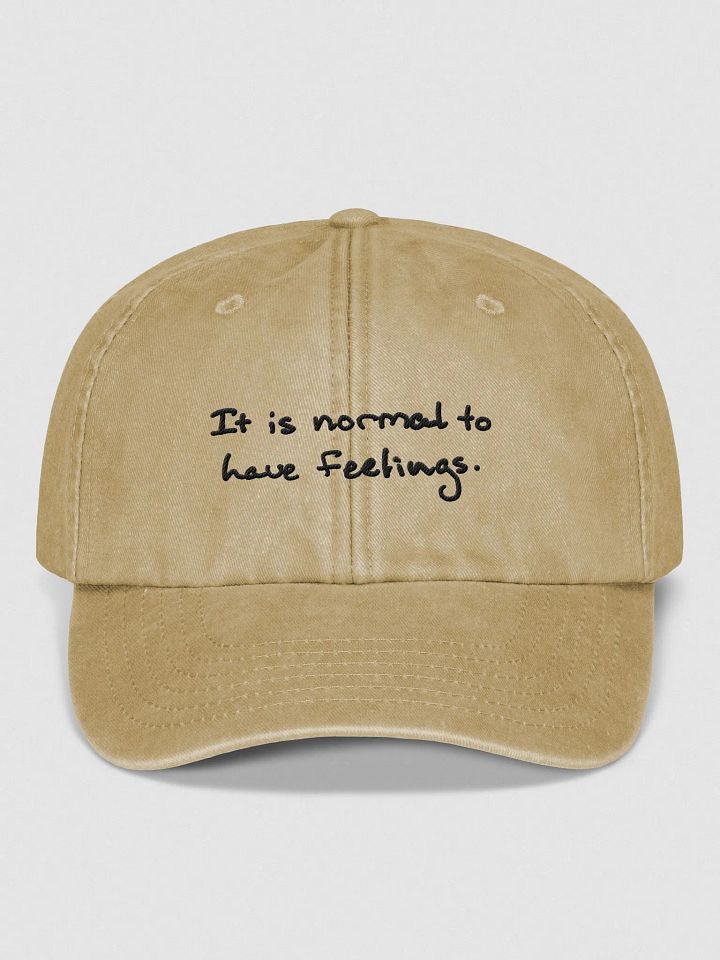 It is normal to have feelings. vintage dad hat product image (1)