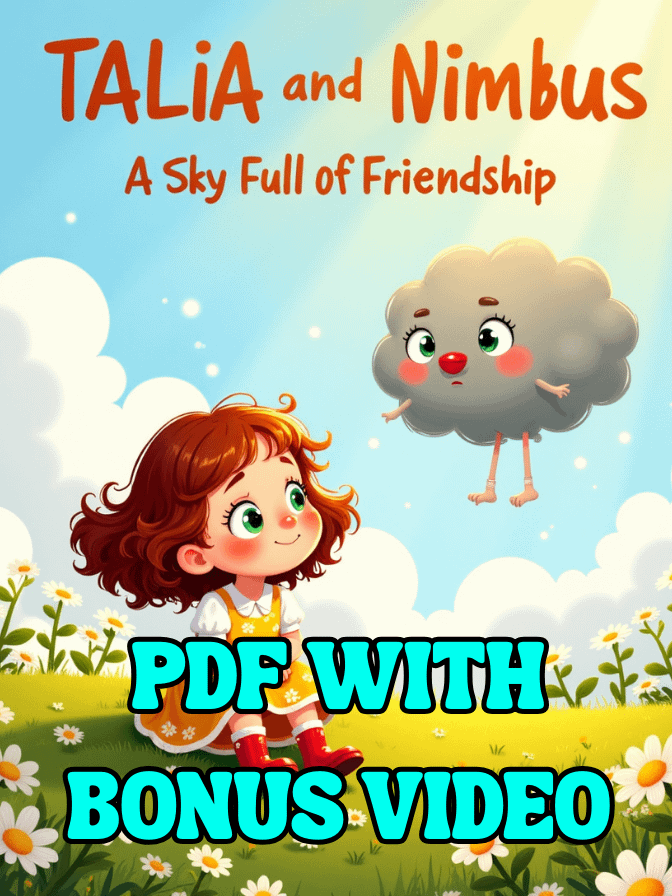 Kids Storybook | Talia and the Cloud That Cried | Video + PDF Together | Instant Digital Download product image (1)