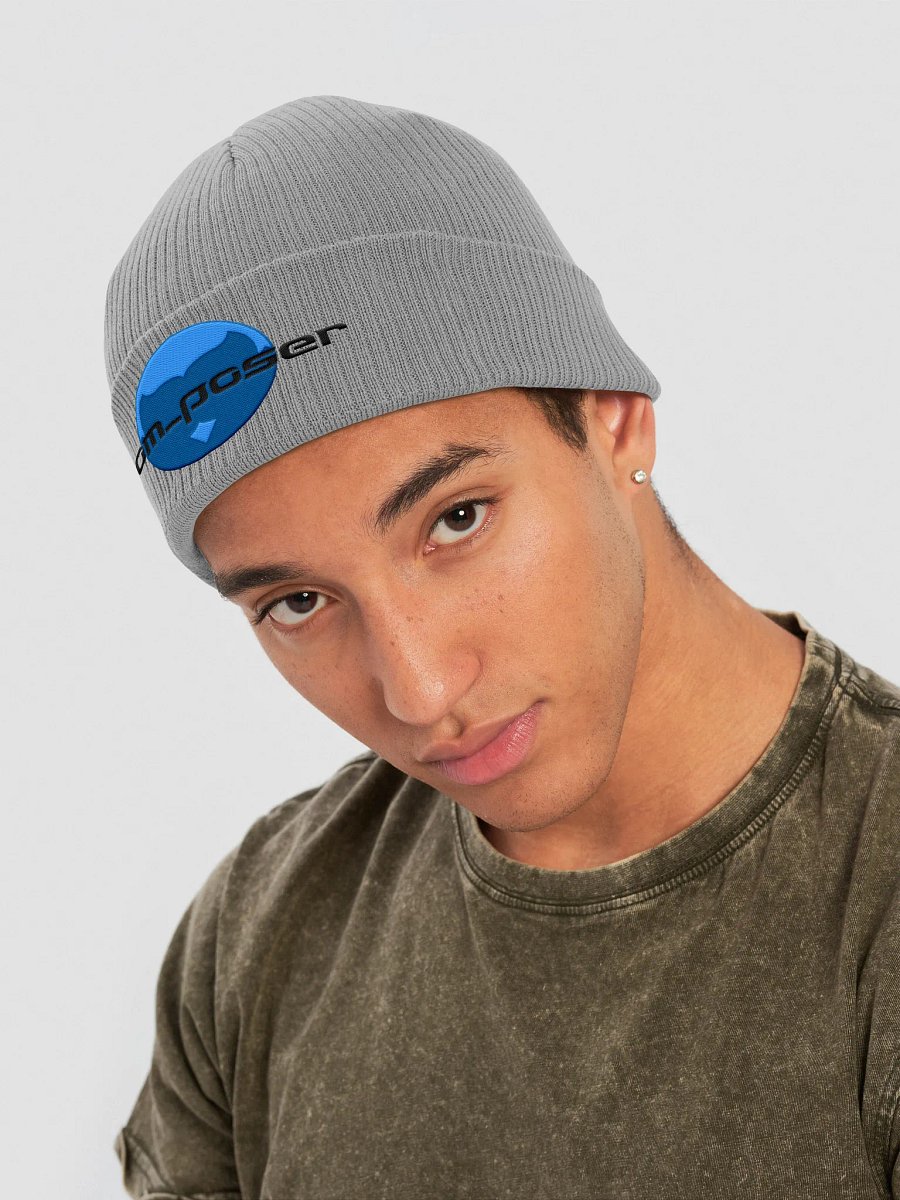 Poser Ribbed Beanie (Black Logo) product image (4)