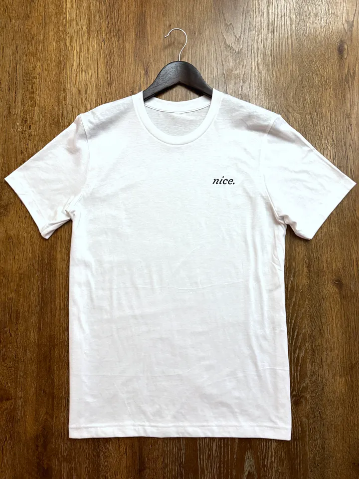 Nice. Classic White Tee product image (1)